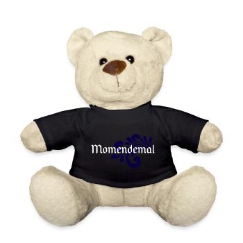 Momendemal - Hessisch Mundart - Teddy - Schwarz - Vorne