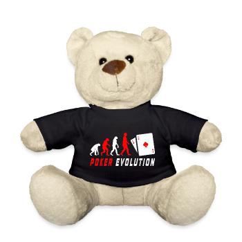 Poker Evolution - Teddy Bear - black - Front
