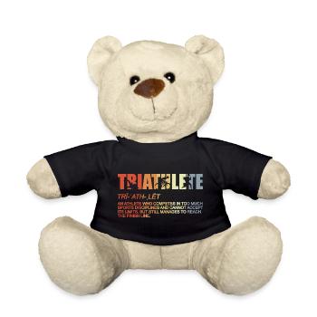 Triathlete Definition - Teddy Bear - black - Front