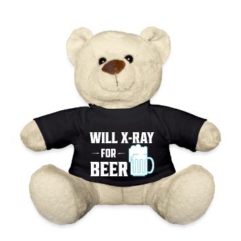 Will X-Ray For Beer X-Ray Rad Tech Radiology - Teddy - Schwarz - Vorne