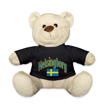 Helsingborg schweden flagge - Teddy - Schwarz - Vorne