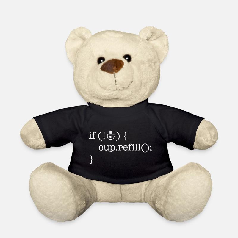 Kaffee Shirt für Programmierer Coffee code lover - Teddy - Schwarz