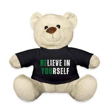 Believe in Yourself! Motivation Selbstliebe Coach - Teddy - Schwarz - Vorne