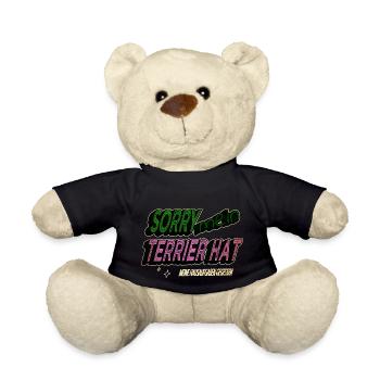 greyhound doggie christmas birthday bloodhound - Teddy Bear - black - Front