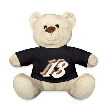 13th anniversary vintage - Teddy Bear - black - Front