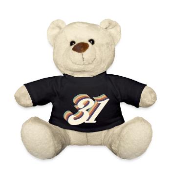 31ème anniversaire vintage - Nounours - noir - Devant