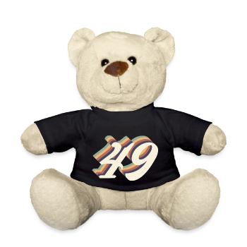49th anniversary vintage - Teddy Bear - black - Front