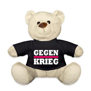 Gegen krieg - Teddy - Schwarz - Vorne