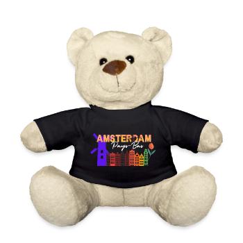 Amsterdam Skyline Tulip Gradient - Teddy Bear - black - Front