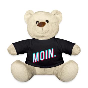 Moin. Glitcheffekt - Teddy - Schwarz - Vorne