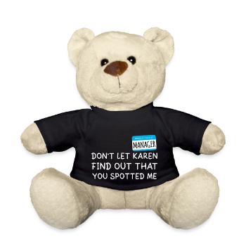 Hallo mein Name ist Manager Ich bin bei Karen Halloween - Teddy - Schwarz - Vorne