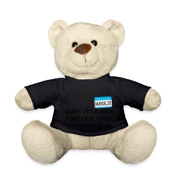 Hallo mein Name ist Manager Ich bin bei Karen Halloween - Teddy - Schwarz - Vorne