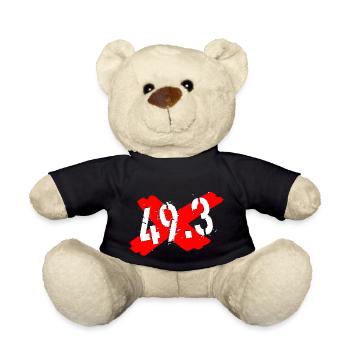 49 3 Macron's pension reform - Teddy Bear - black - Front