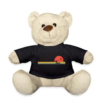 Kitesurf Idée Cadeau Sports Nautiques Fun - Nounours - noir - Devant