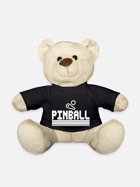 Pinball Pixel Flipperautomat weiß Flipperspieler - Teddy - Schwarz