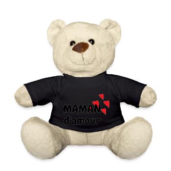 MAMAN d'amour - Nounours - noir - Devant