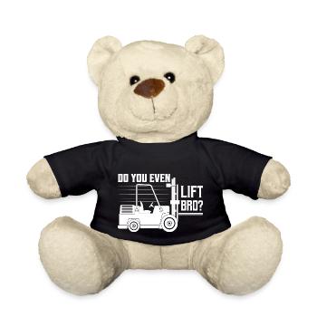 Do You Even Lift Bro? Forklift Operator - Teddy - Schwarz - Vorne