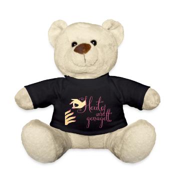 Heute wird genagelt nagelstudio nageldesign - Teddy - Schwarz - Vorne