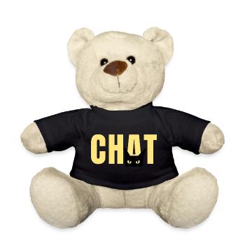 Cadeau 'Chat', pour les Amoureux des Chats - Nounours - noir - Devant