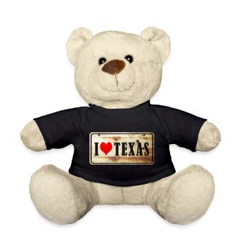 Ich liebe Texas - Teddy - Schwarz - Vorne