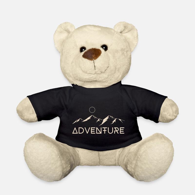 Adventure Mountains Moon - Teddy Bear - black