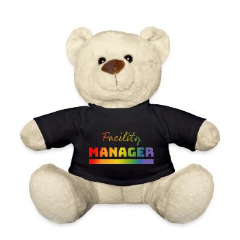Tshirt Facility Manager rainbow - Teddy - Schwarz - Vorne