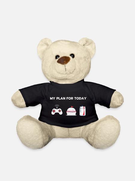 Mein Plan für heute: Gaming - Teddy - Schwarz