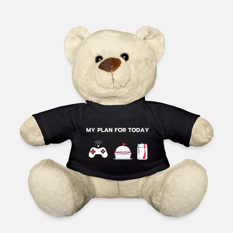 Mein Plan für heute: Gaming - Teddy - Schwarz