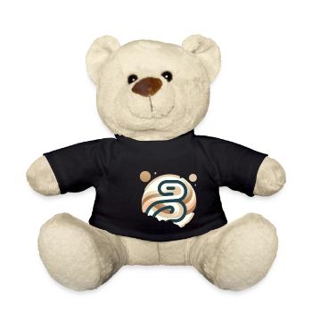 Sandfarben Symbol - Teddy - Schwarz - Vorne