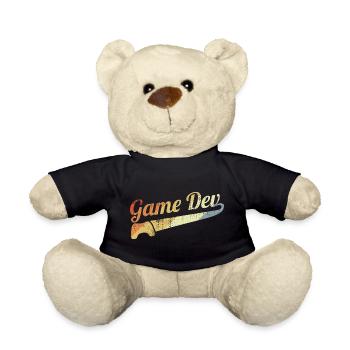 Vintage Game Developer - Teddy Bear - black - Front