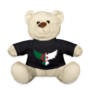 Aigle algérien - idée cadeau Algérie - Nounours - noir - Devant