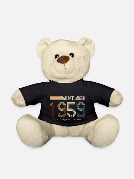 Epic & Legendary Born in 1959: 65th Anniversary - Teddy Bear - black
