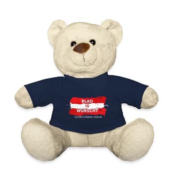 blad is wurscht schirch warad oasch österreich - Teddy - French Navy - Vorne