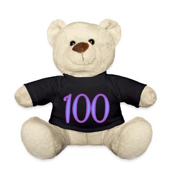 100 - Teddy Bear - black - Front