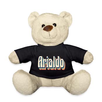 Arialdo retro t-shirt vintage t-shirt - Teddy Bear - black - Front