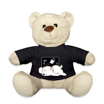 Hund koreanisch - japanischer Stil 04 - Teddy - Schwarz - Vorne