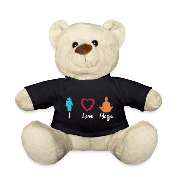 Ich liebe Yoga - Teddy - Schwarz - Vorne