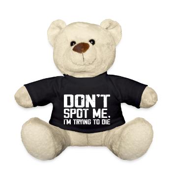 Dont Spot Me Im Trying to Die Gym Skull Pump Cover - Nounours - noir - Devant