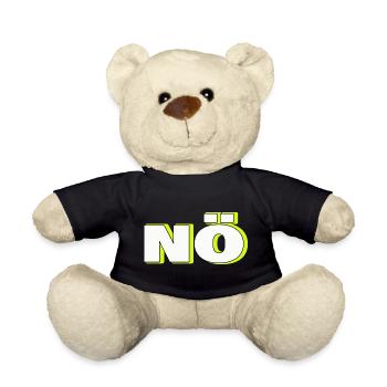 NO - Teddy Bear - black - Front