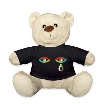 Your ignorance makes me cry - Teddy Bear - black - Front