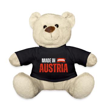 Made in Austria, österreichischer Stolz - Teddy - Schwarz - Vorne
