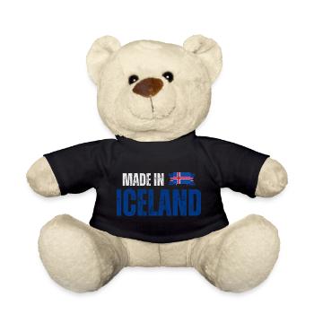Fabriqué en Islande, fierté islandaise - Nounours - noir - Devant