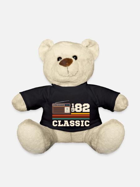 Anniversaire 1982 retro classic - Nounours - noir