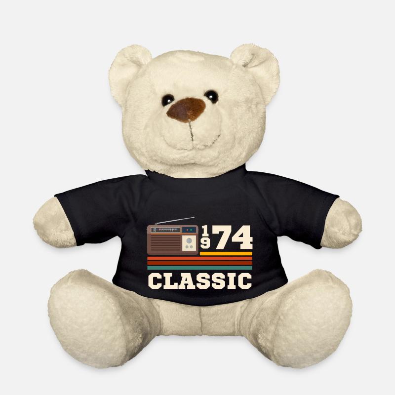 Anniversaire 1974 retro classic - Nounours - noir