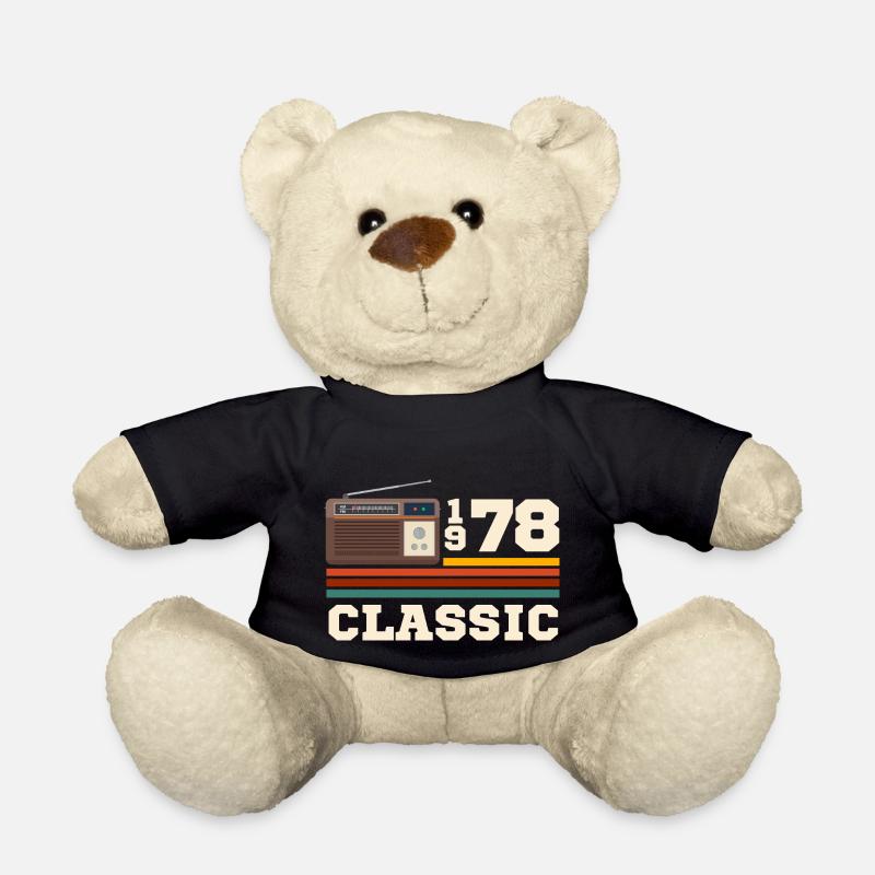 Anniversaire 1978 retro classic - Nounours - noir