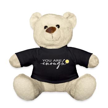 Positive vibes – you are enough! - Teddy Bear - black - Front