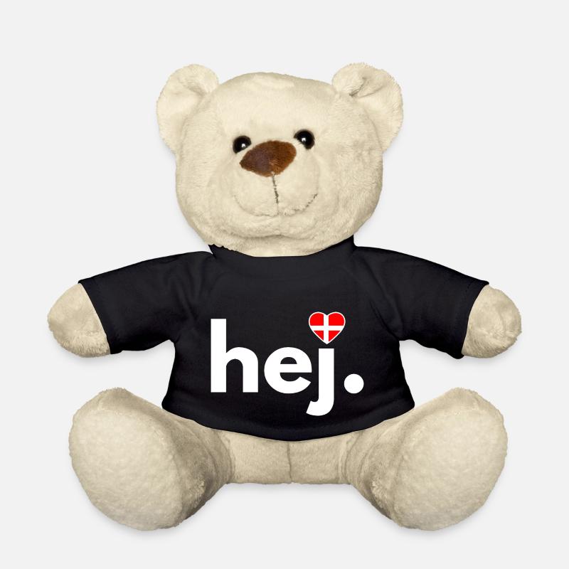 hej Dänemark-Fan, Reisen, Hobby, Kopenhagen - Teddy - Schwarz