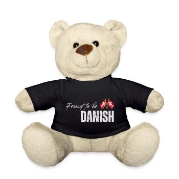Fier Danois, j’adore le Danemark - Nounours - noir - Devant