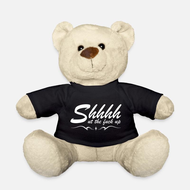Citation sarcastique drôle – T-shirt Shhhh Be Quiet - Nounours - noir