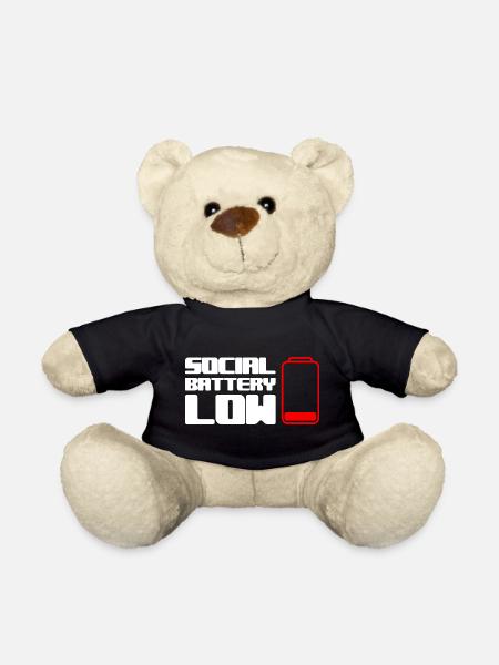 Geek Low Social Batterie - Teddy - Schwarz